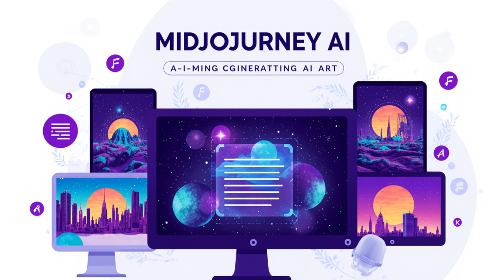 Midjourney AI create a professional horizontal blog banner about midjourney ai a powerful ai image generation too j841pheajdml07mgvv7n 3